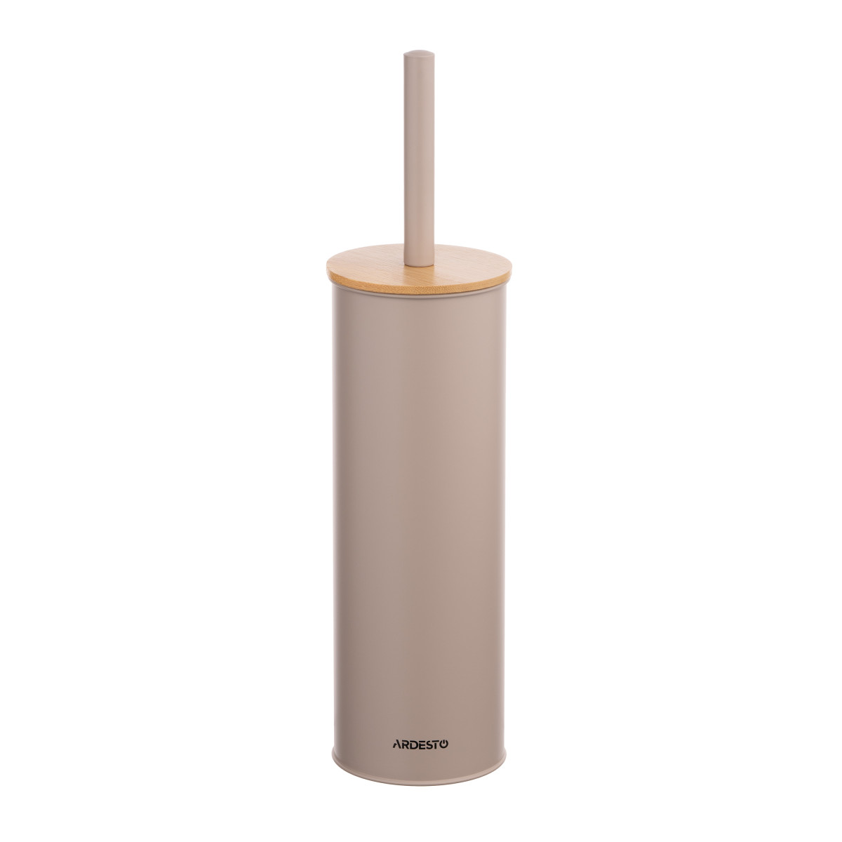 Набор ершик для унитаза с подставкой Ardesto Minimalism ARHB3503GB 9.5х27.5х38 см бежевый