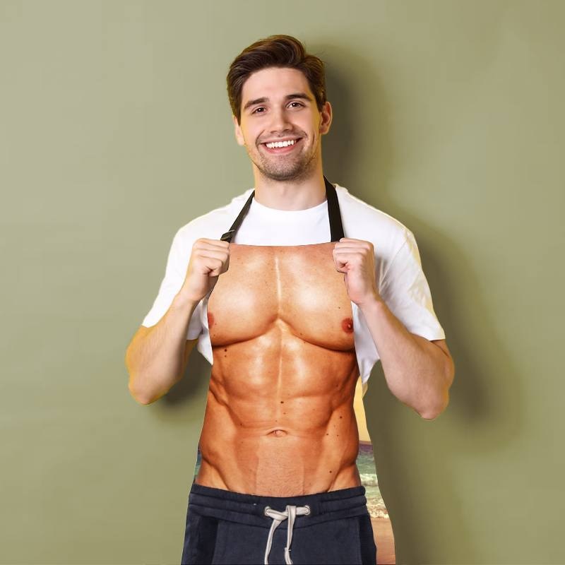 Фартук 3D Мускулы и Кулинария 3796 16536 80х60х24 см