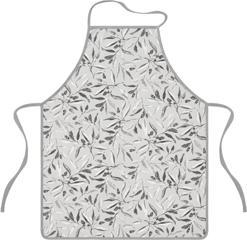 Фартук кухонный Ardesto Grey leaves ART12GL 60х80 см