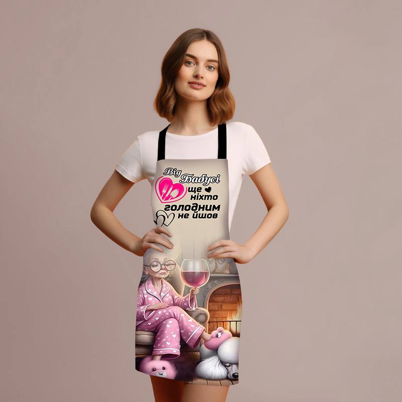 Фартук 3D Бабушка 4160 17557 80х60х24 см