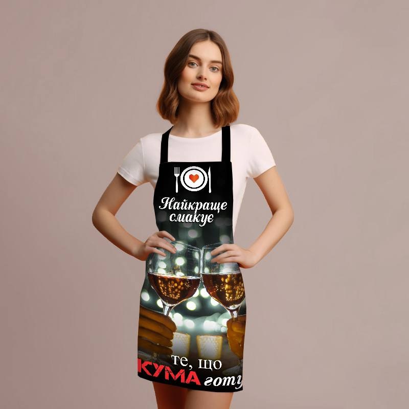 Фартук 3D Кума моя лучшая 3803 16543 80х60х24 см