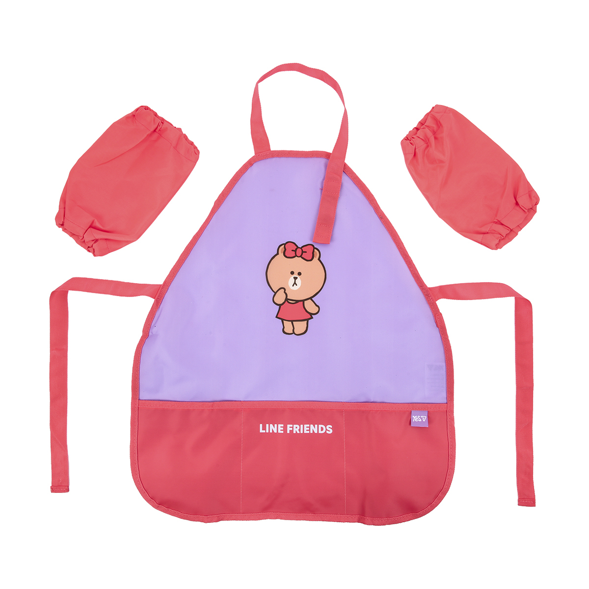 Фартук для творчества с нарукавниками YES Line Friends 743405 54х47 см