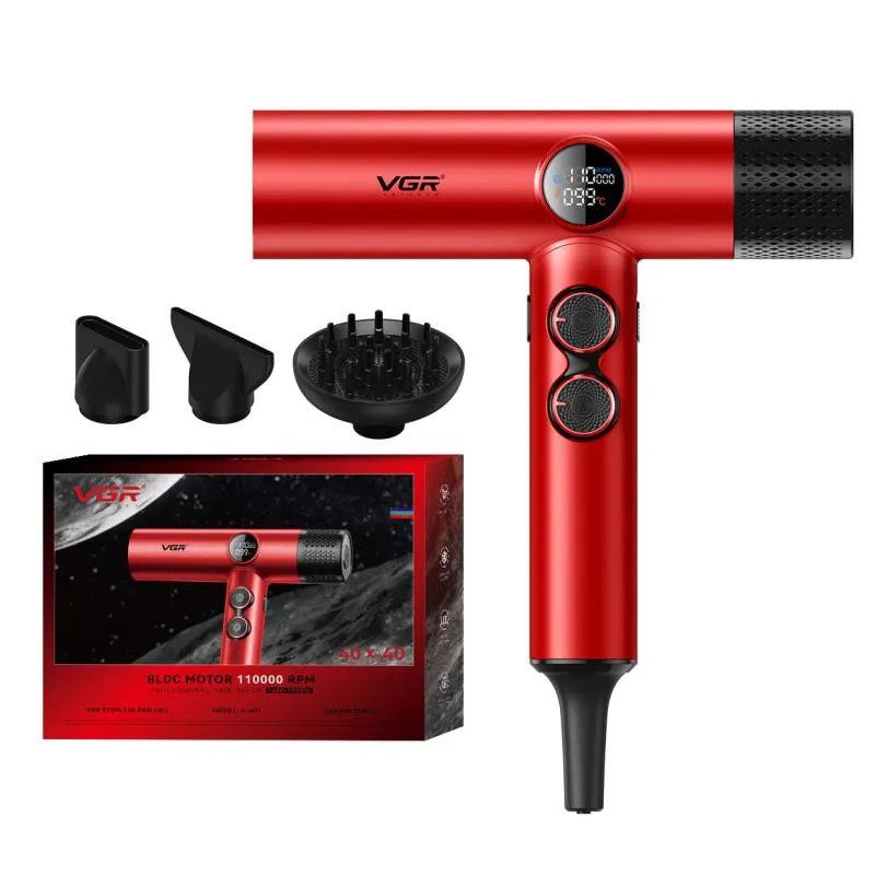 Фен VGR V-401 RED 1900 Вт красный