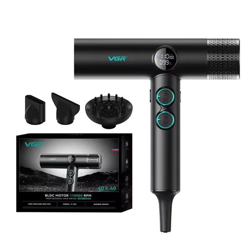 Фен VGR V-401 BLACK 1900 Вт черный