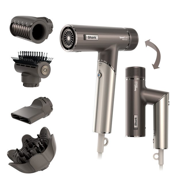 Фен Shark SpeedStyle FLEX 4-in-1 Hair Dryer System HD542EU 1700 Вт серый