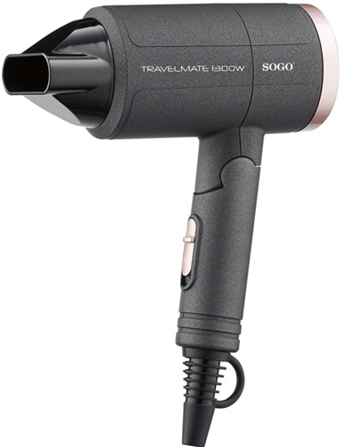 Фен для сушки волос SOGO SS-3620 1200 Вт серый