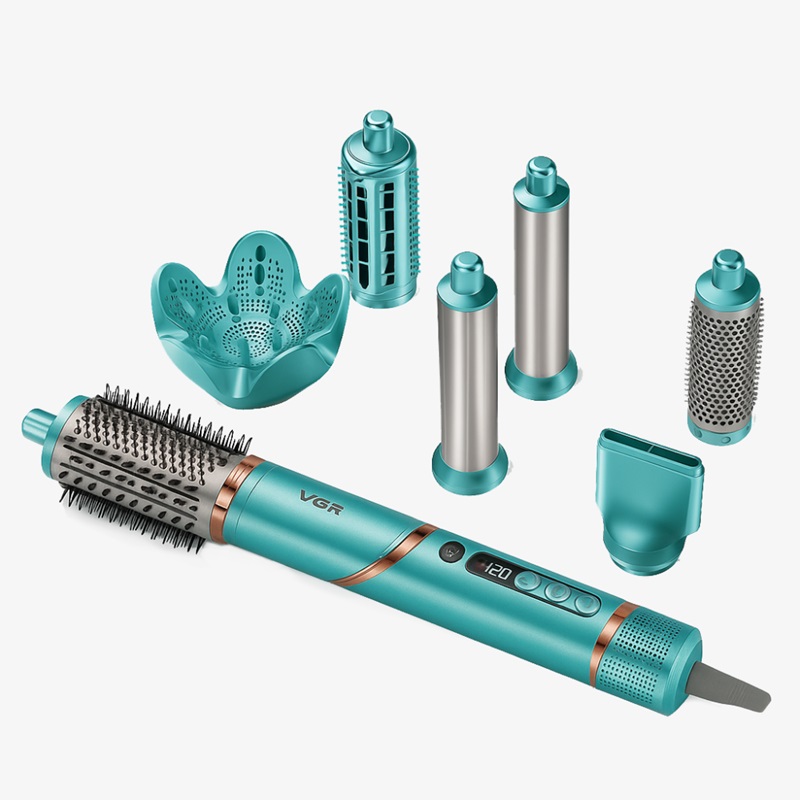 Фен-стайлер VGR 7 в 1 V-477 GREEN 1400 Вт зеленый