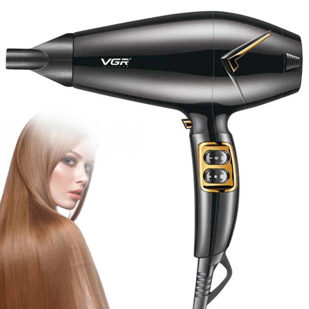 Фен VGR V-423 1800-2200 Вт черный