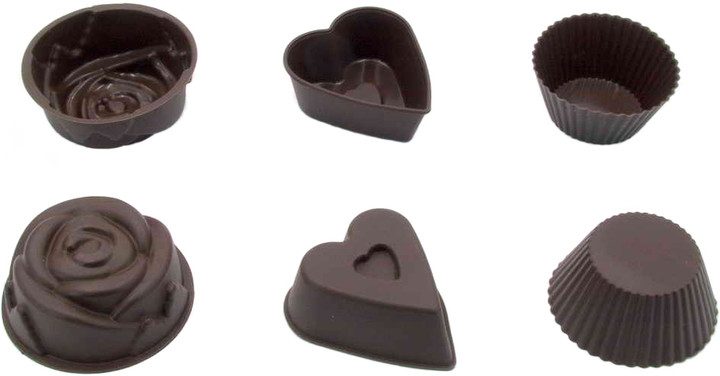Набор форм для выпечки Lessner Chef Choco 10274 6 шт коричневый