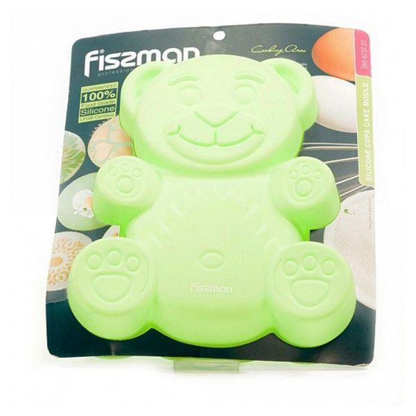 Форма для выпечки Fissman Медвежонок BW-6737-22 22x19x3 см зеленая