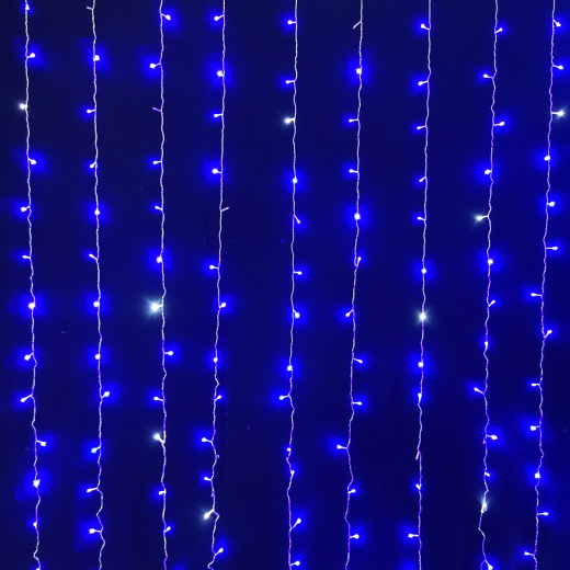 Светодиодная гирлянда Novogod'ko Штора 973774 3х2.6 м 272 LED синяя