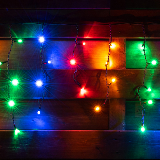 Светодиодная гирлянда уличная YES Штора 801168 5.5 м 80 LED черная