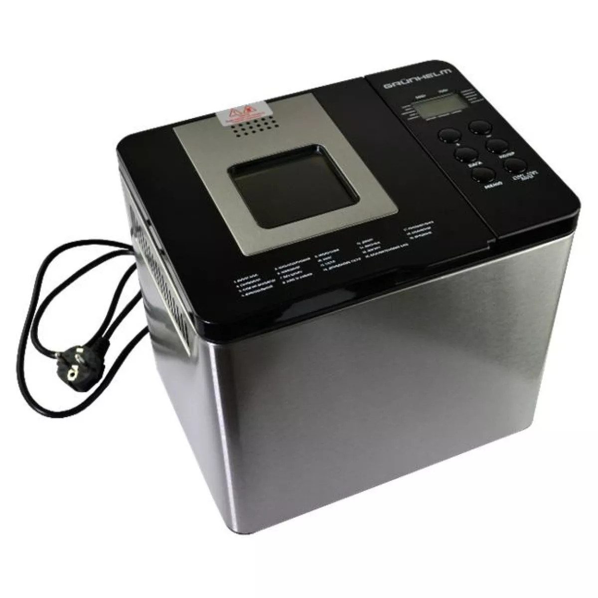 Хлебопечь Grunhelm GBM750 550 Вт Хлебопечь Grunhelm GBM750 550 Вт