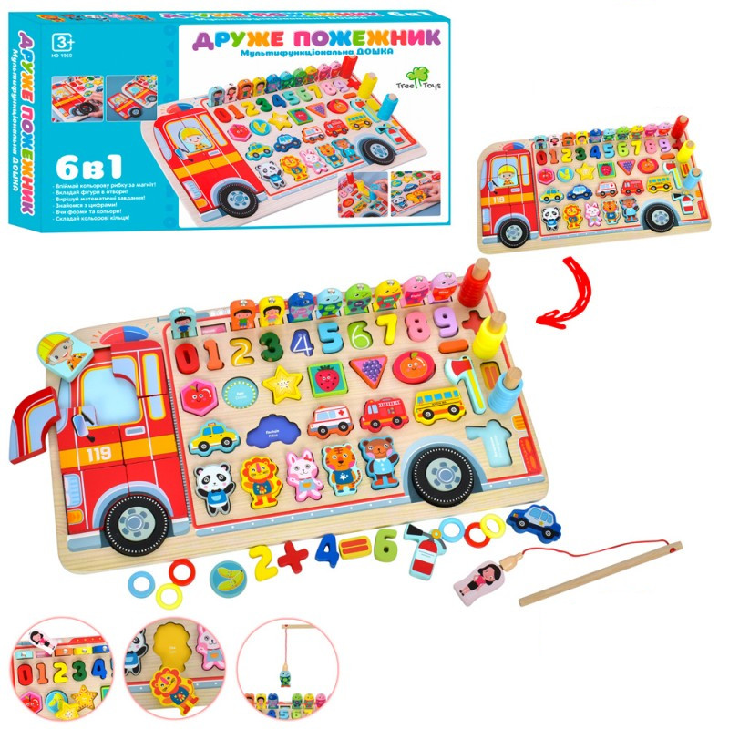 Деревянная игрушка Tree Toys Многофункциональная досточка MD-1960