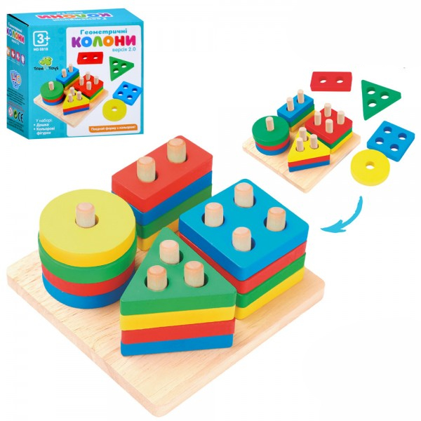 Деревянная игрушка Tree Toys Геометрика MD-0818