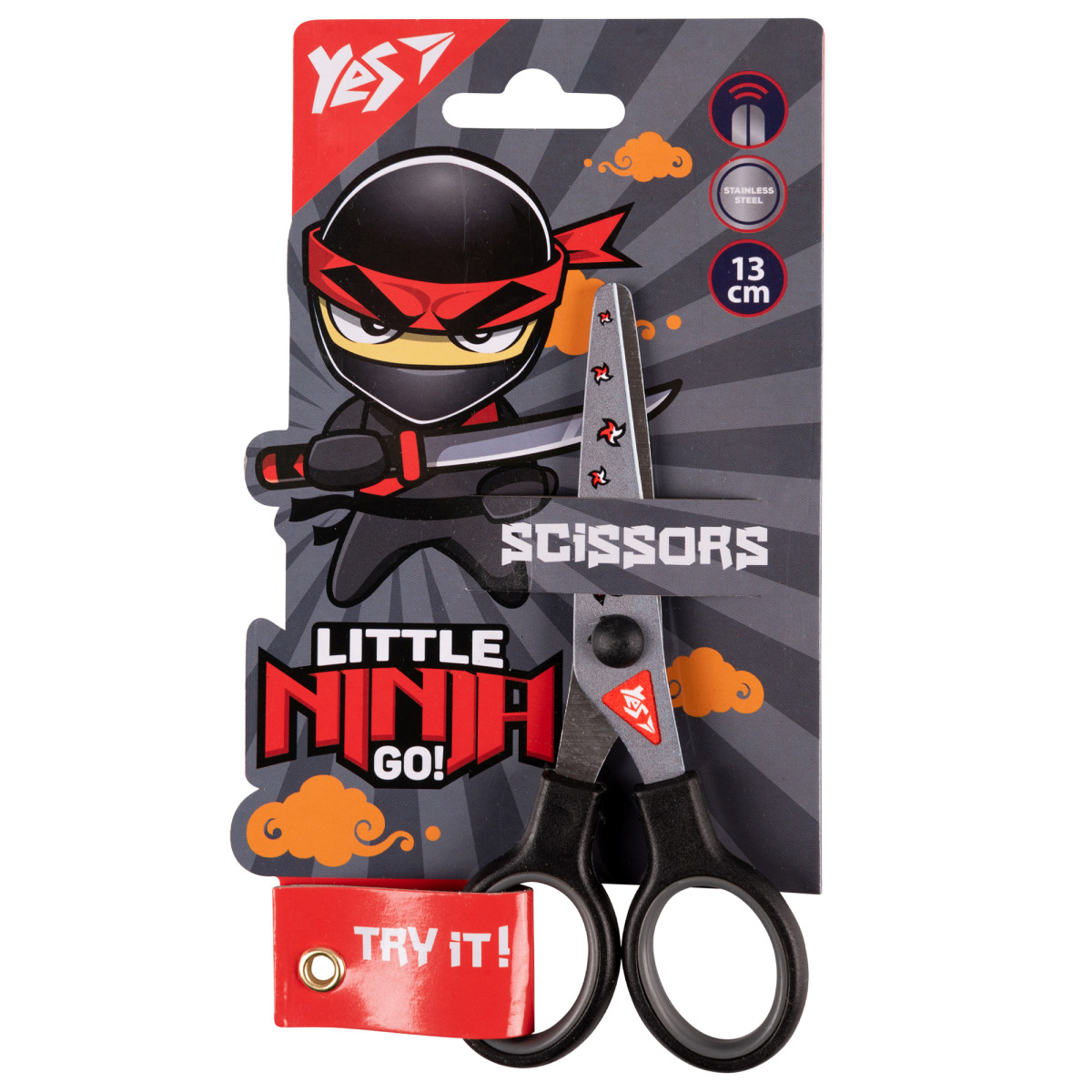 Ножницы канцелярские YES Ninja 2 480442 13 см