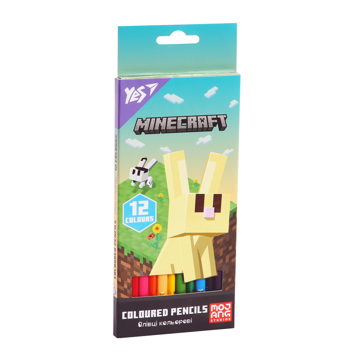 Набор цветных карандашей YES Minecraft Spring 290772 12 цветов