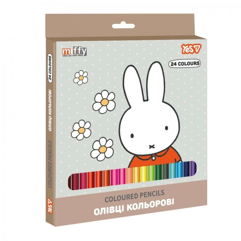 Набор цветных карандашей YES Miffy 290793 24 цвета