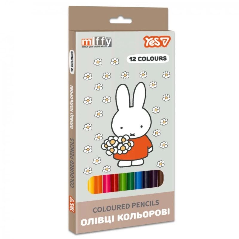 Набор цветных карандашей YES Miffy 290789 12 цветов