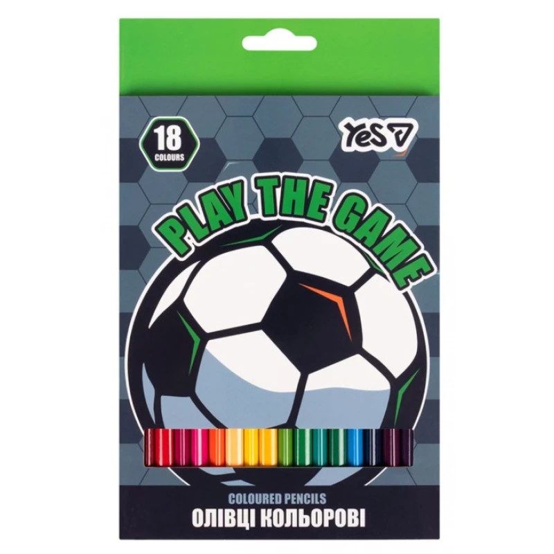 Набор цветных карандашей YES Football 290788 24 цвета