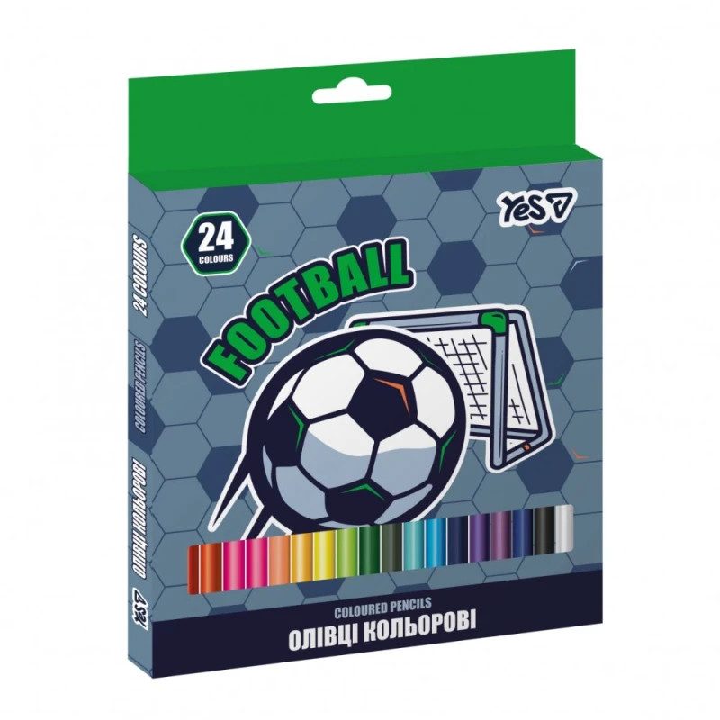 Набор цветных карандашей YES Football 290785 18 цветов