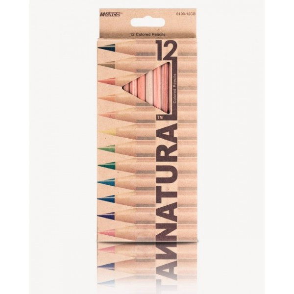 Набор цветных карандашей Marco Natural-Cedarlite 6100-12CB 12 цветов