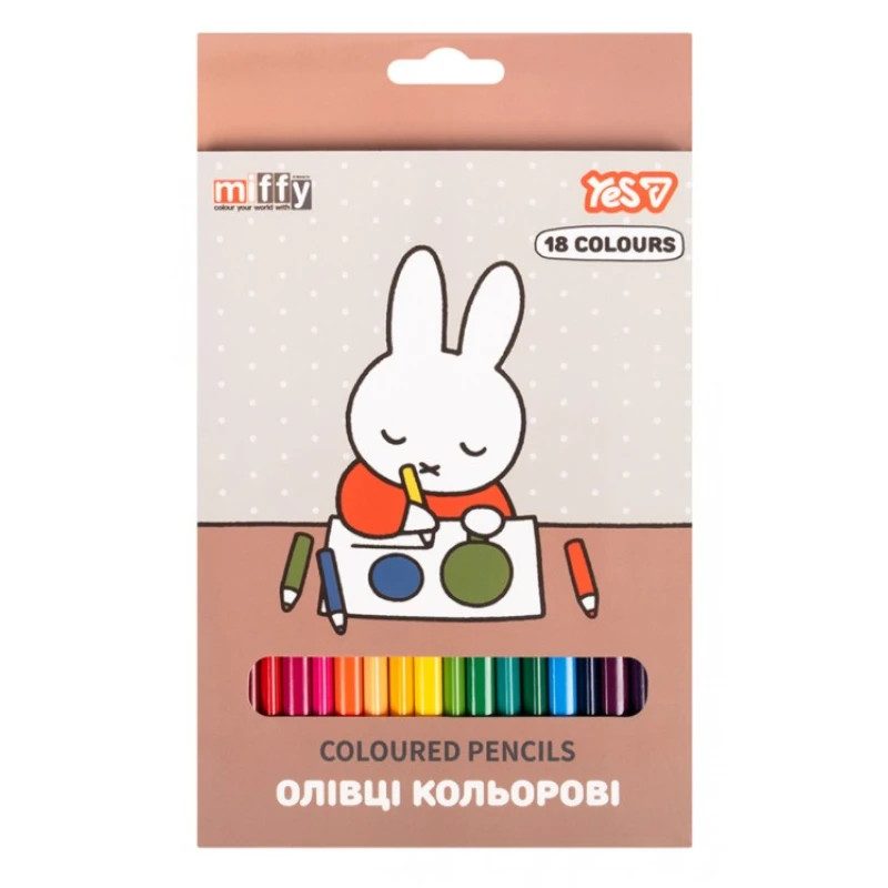 Набор цветных карандашей YES Miffy 290791 18 цветов