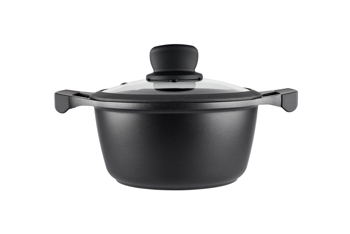 Кастрюля Vinzer Nitro Induction Line VZ-50457 20 см 2.5 л черная
