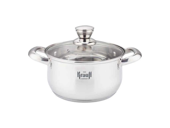 Кастрюля с крышкой Krauff 26-238-091 1.7 л 16 см серебристая