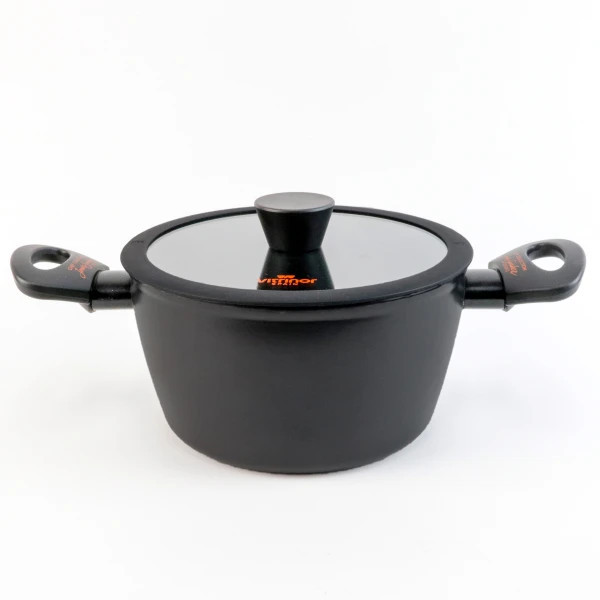 Кастрюля с крышкой VITRINOR CHEF COLLECTION 2112160 20 см 2.8 л черная