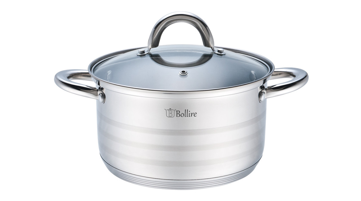 Кастрюля с крышкой Bollire BR-2002 2,1 л 18х10,5 см