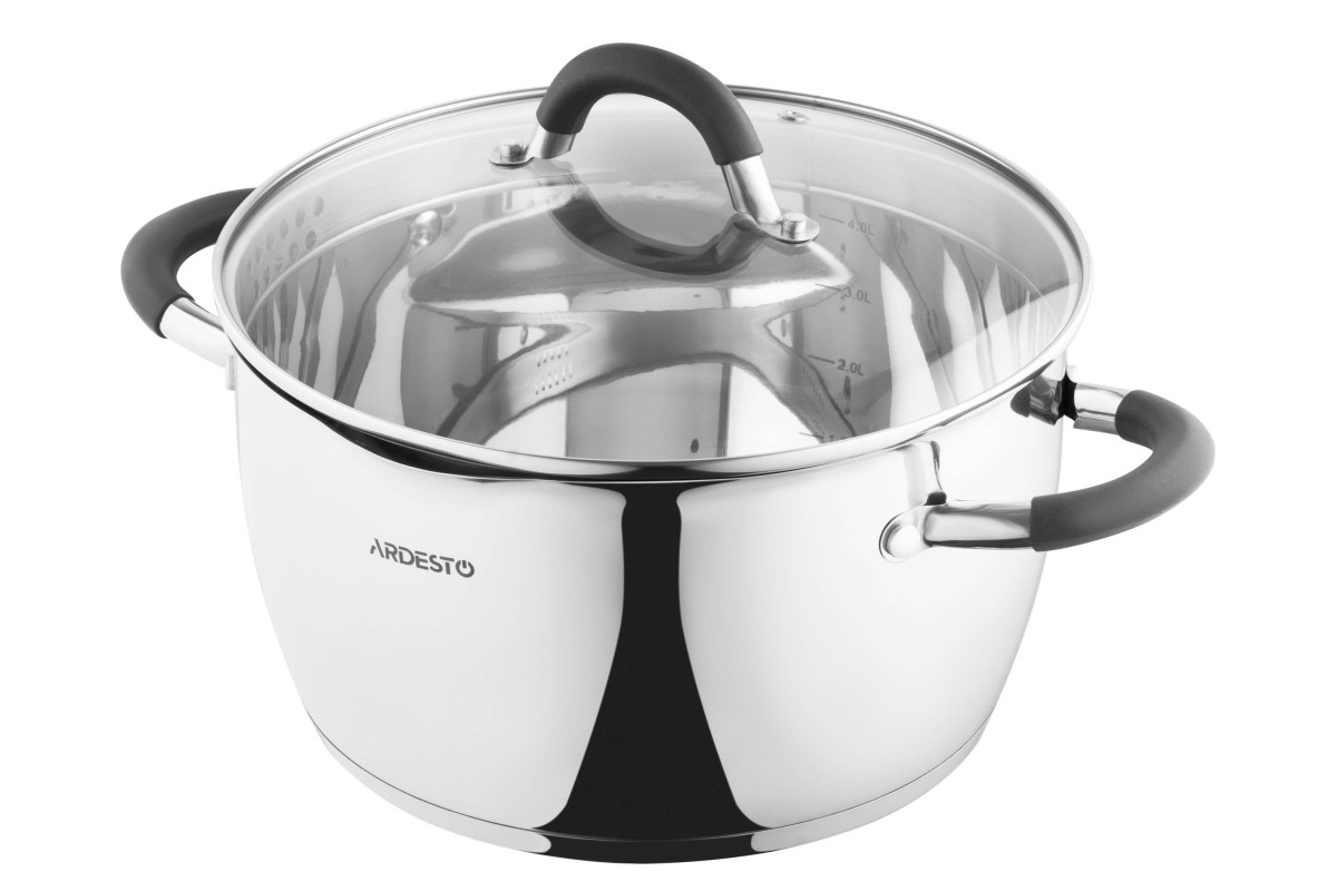 Кастрюля с крышкой Ardesto Gemini Livorno AR-1955-GS 24 см 5.5 л Кастрюля с крышкой Ardesto Gemini Livorno AR-1955-GS 24 см 5.5 л