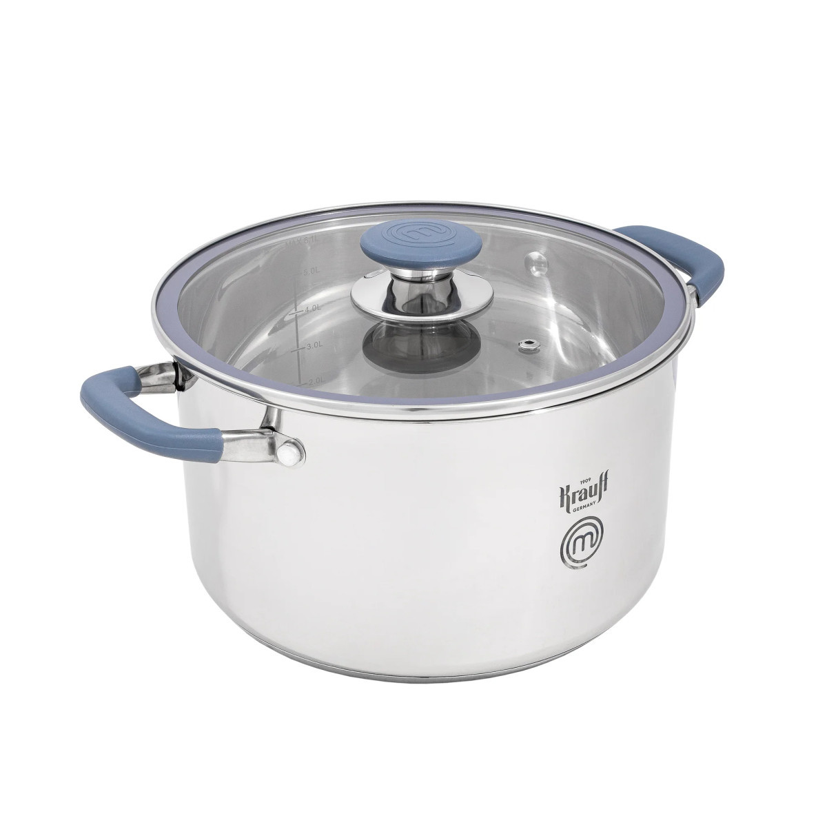 Кастрюля с крышкой Krauff MasterChef 26-238-088 24 см 6.1 л серебристая Кастрюля с крышкой Krauff MasterChef 26-238-088 24 см 6.1 л серебристая