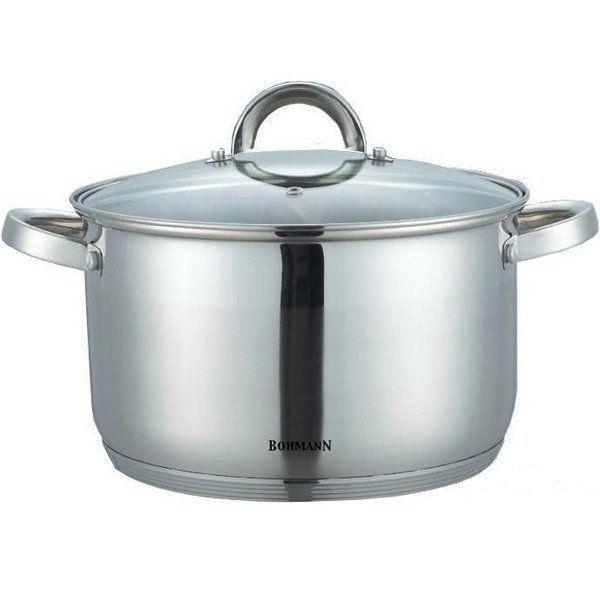 Кастрюля со стеклянной крышкой Bohmann BH-1418 2.9 л 18 см Кастрюля со стеклянной крышкой Bohmann BH-1418 2.9 л 18 см
