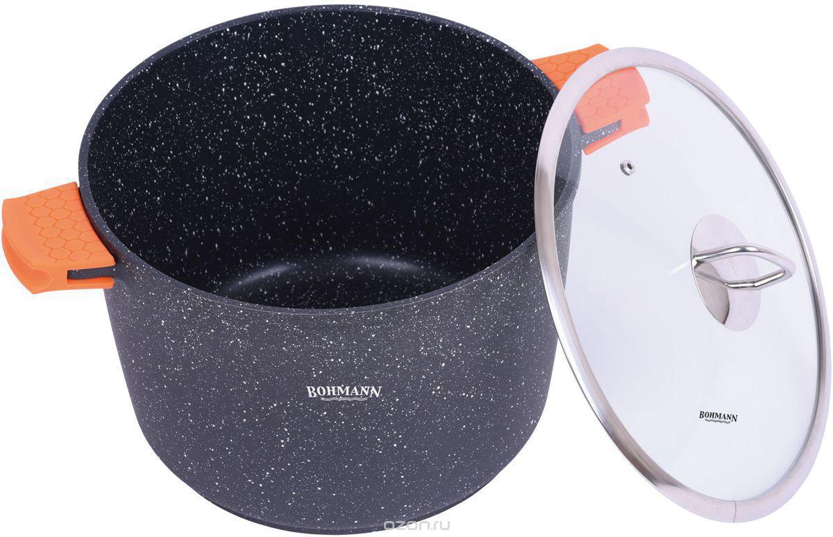 Кастрюля с мраморным антипригарным покрытием на 5.7 л Bohmann BH-7351-24