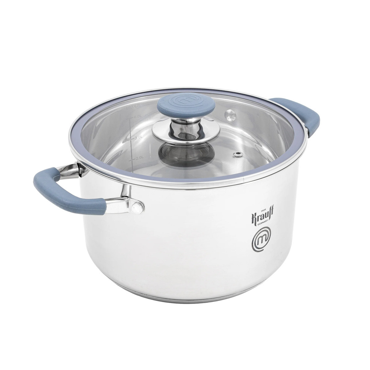 Кастрюля с крышкой Krauff MasterChef 26-238-087 22 см 4.7 л серебристая Кастрюля с крышкой Krauff MasterChef 26-238-087 22 см 4.7 л серебристая