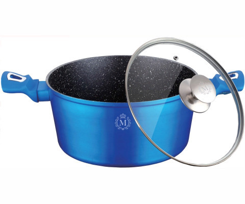 Кастрюля с крышкой Meisterklasse Royal Blue Edition MK-1045-20 20 см 2.1 л