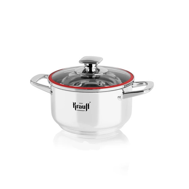 Кастрюля с крышкой Krauff Prime Chef 26-238-066 14 см 1.2 л серебристая