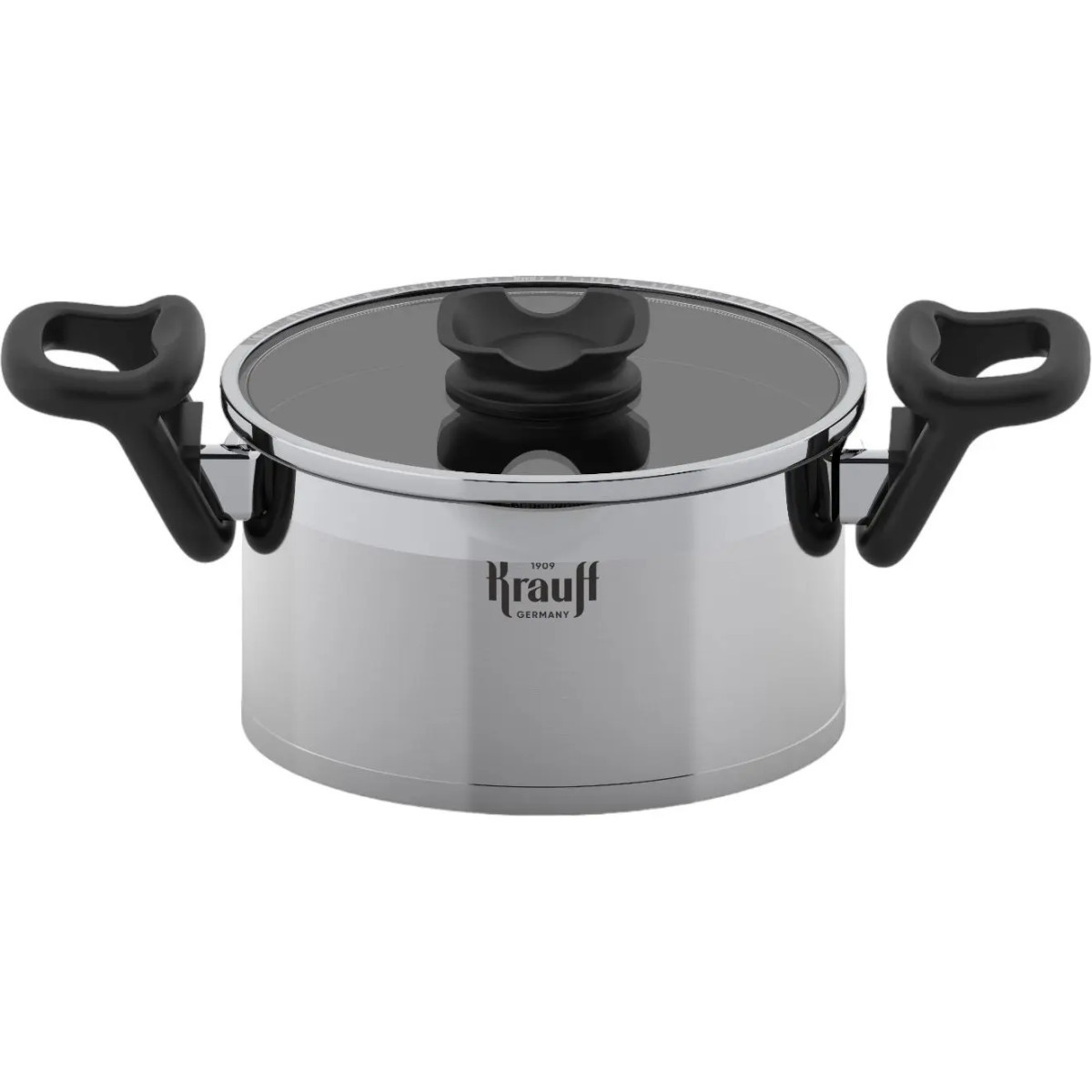 Кастрюля с крышкой Krauff Elegance 26-247-028 16 см 2 л серебристая
