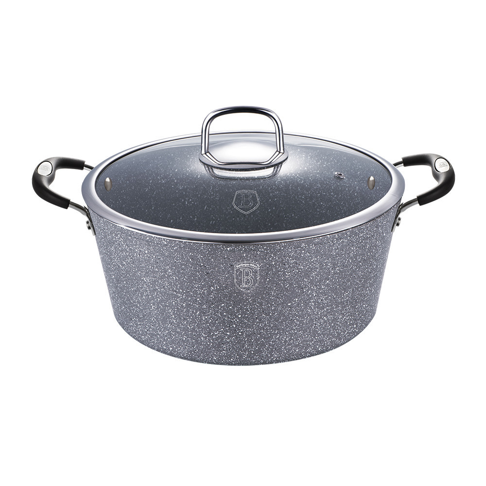 Кастрюля с крышкой Berlinger Haus Gray Stone TouСh Line BH-1152-N 4.1 л 24 см