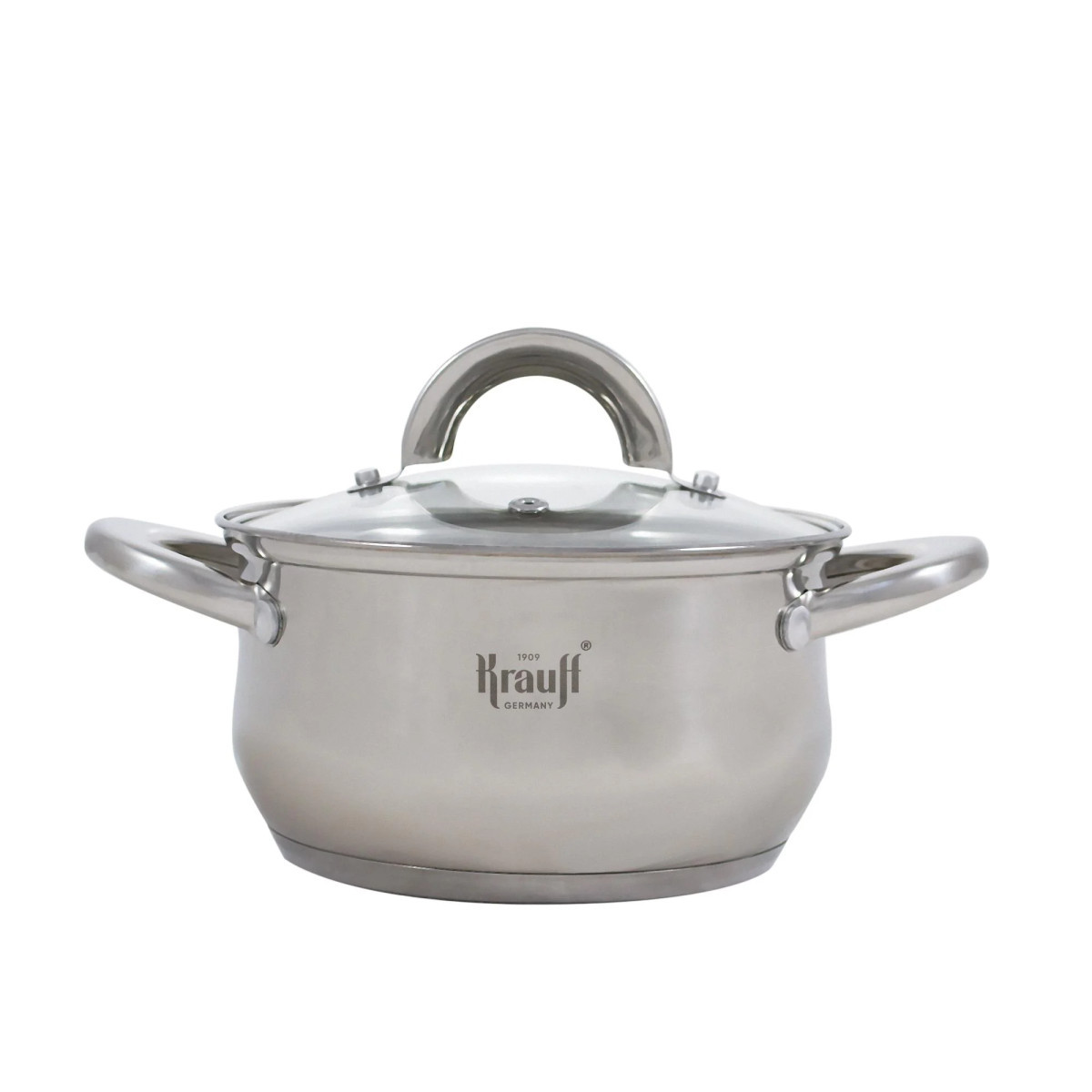 Кастрюля со стеклянной крышкой Krauff Steil 26-238-075 3.4 л 20 см серебристая
