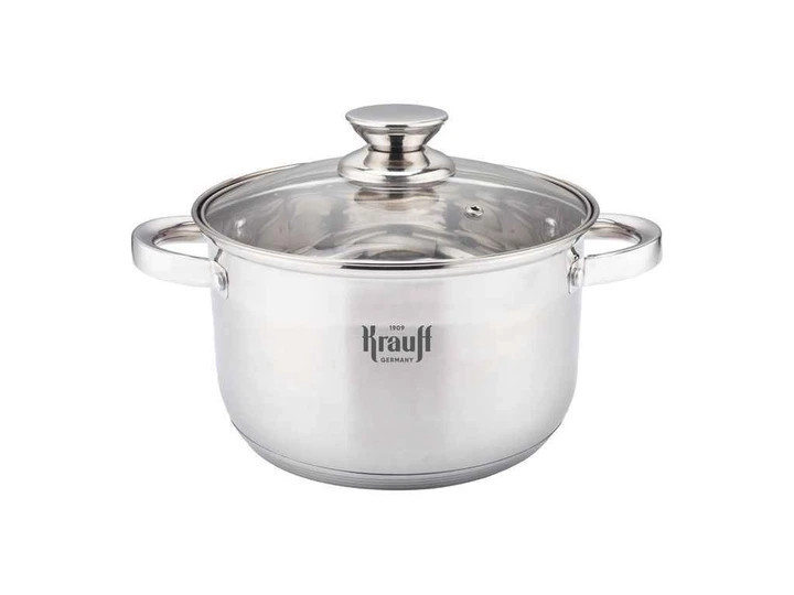 Кастрюля с крышкой Krauff 26-238-099 1.7 л 16 см серебристая