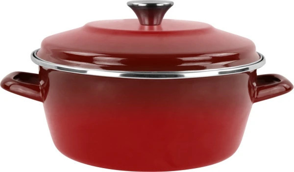 Кастрюля с крышкой VITRINOR GARNET 2114830 26 см 5 л бордовая