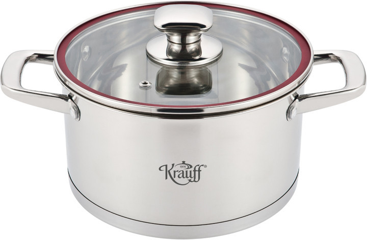 Кастрюля с крышкой Krauff Prime Chef 26-238-038 16 см 2 л серебристая Кастрюля с крышкой Krauff Prime Chef 26-238-038 16 см 2 л серебристая