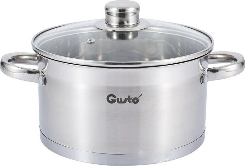 Кастрюля со стеклянной крышкой Gusto GT-1105-24 24 см 5.7 л