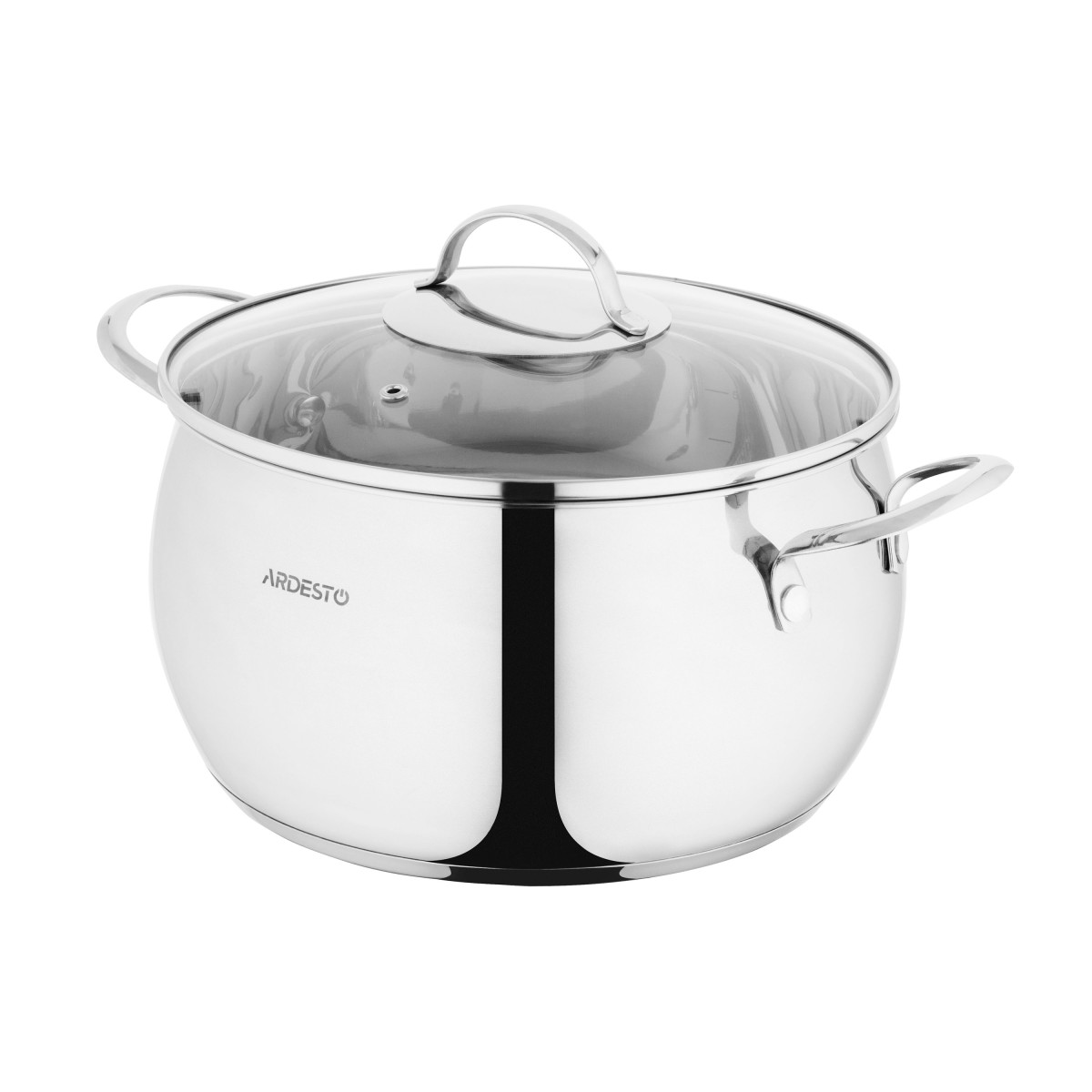 Кастрюля со стеклянной крышкой Ardesto Gemini Liguria AR4364GB 6.4 л 24 см серебристая Кастрюля со стеклянной крышкой Ardesto Gemini Liguria AR4364GB 6.4 л 24 см серебристая