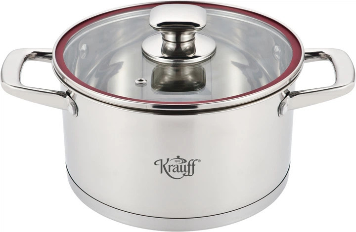 Кастрюля с крышкой Krauff Prime Chef 26-238-039 18 см 2.7 л серебристая Кастрюля с крышкой Krauff Prime Chef 26-238-039 18 см 2.7 л серебристая