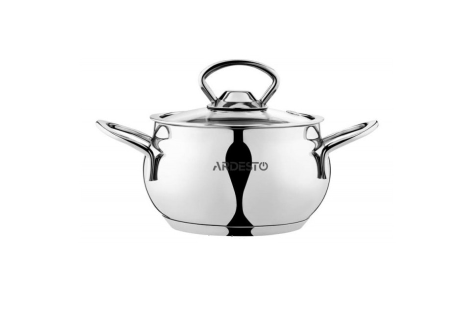 Кастрюля со стеклянной крышкой Ardesto BlaСk Mars AR-0706-S 1.1 л Кастрюля со стеклянной крышкой Ardesto BlaСk Mars AR-0706-S 1.1 л
