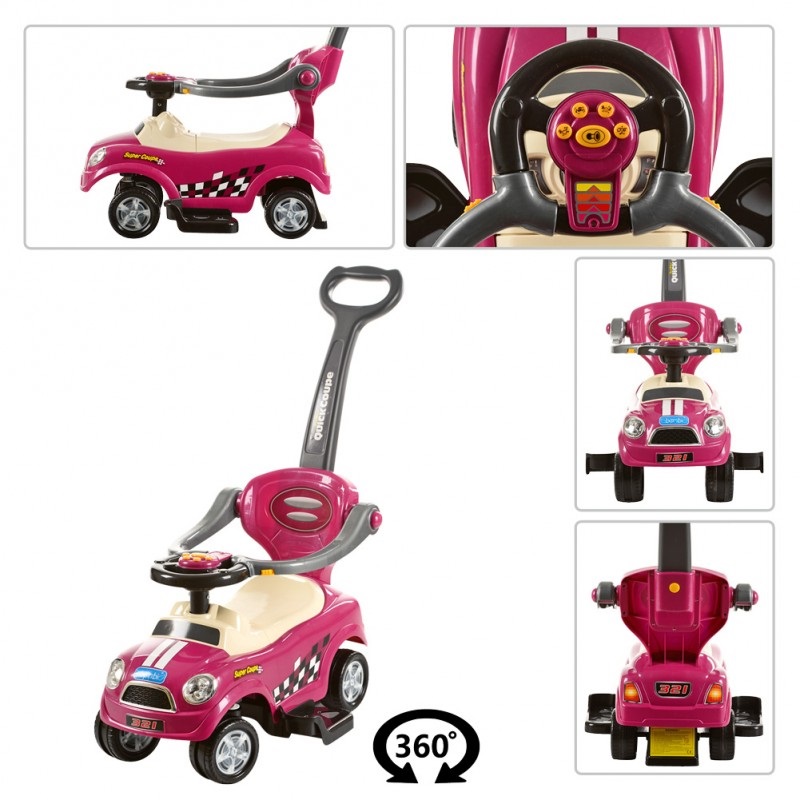 Толокар-каталка Bambi Z321-8 малиновый