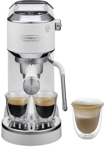 Кофеварка рожковая Delonghi Dedica Duo EC 890.WI 1450 Вт белая